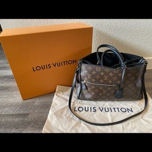 LOUIS VUITTON POPINCOURT MM MNG NOIR TOTE BAG
